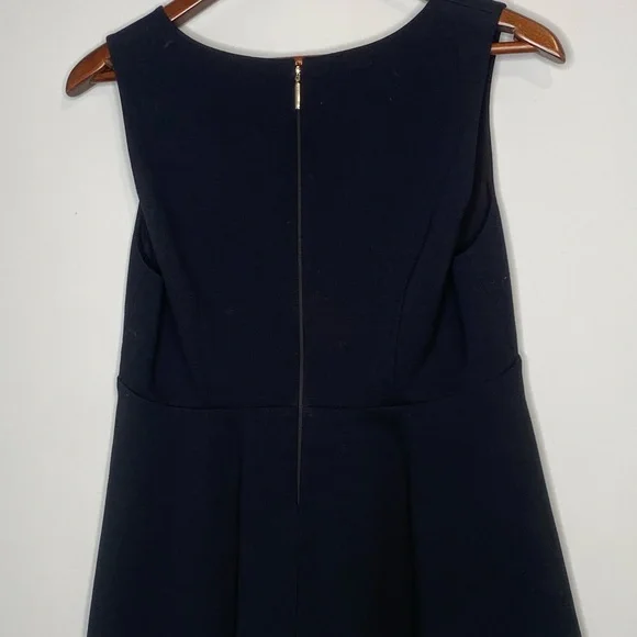 Kate Spade New York Ponte Bow-Knot Peplum Top Black Size 4 - Picture 2 of 7